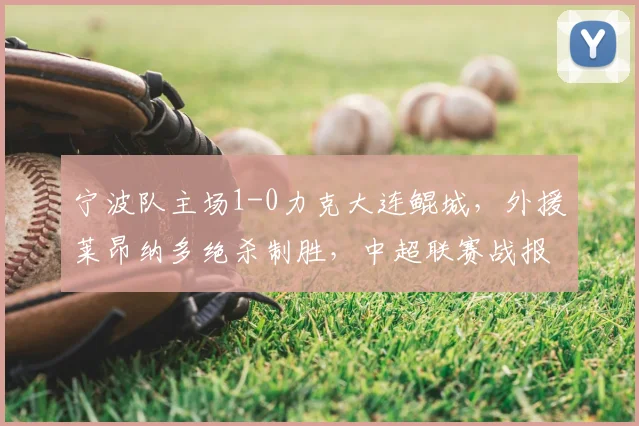 宁波队主场1-0力克大连鲲城,外援莱昂纳多绝杀制胜,中超联赛战报详解